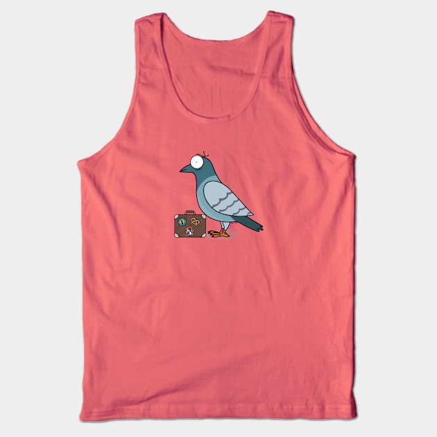 NYC Pigeon Tank Top by Coconut Moe Illustrations